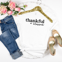 Load image into Gallery viewer, Thankful & blessed Unisex Short Sleeve T-shirt