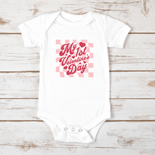 Load image into Gallery viewer, Valentine Collection: 1st Valentine for Baby Short Sleeve one piece