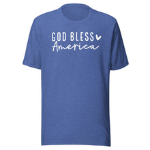 Load image into Gallery viewer, Summer Collection: God Bless America Unisex Short Sleeve T-shirt