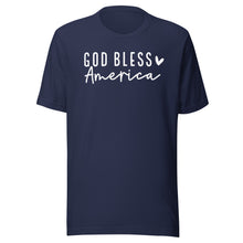 Load image into Gallery viewer, Summer Collection: God Bless America Unisex Short Sleeve T-shirt