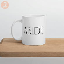 Load image into Gallery viewer, Abide mug with font choices