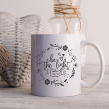 Load image into Gallery viewer, Be the light mug with one design choice