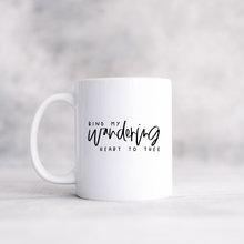 Load image into Gallery viewer, Bind my wandering heart to thee mug with one design choice