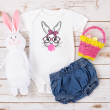 Load image into Gallery viewer, Easter Collection: Bunny Blowing Bubble Baby short sleeve one piece