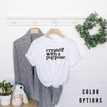 Load image into Gallery viewer, Created with Purpose Unisex Short Sleeve T-Shirt