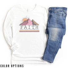 Load image into Gallery viewer, Faith can move mountains Unisex Long Sleeve T-shirt
