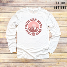 Load image into Gallery viewer, Faith can move mountains Unisex Long sleeve T-shirt