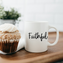 Load image into Gallery viewer, Faithful mug with font choices