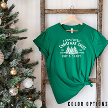 Load image into Gallery viewer, Christmas collection: Farm Fresh Christmas Trees Unisex Short Sleeve T-Shirt