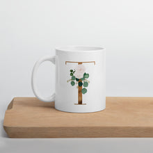 Load image into Gallery viewer, Gold letter mug with one design choice per letter