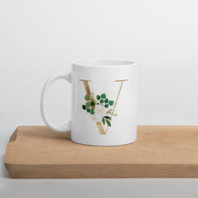 Load image into Gallery viewer, Gold letter mug with one design choice per letter