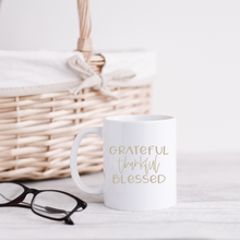 Load image into Gallery viewer, Fall collection: Grateful Thankful Blessed mug