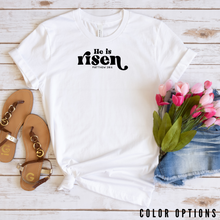 Load image into Gallery viewer, Easter collection: He is risen Unisex  short sleeve T-shirt