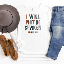 Load image into Gallery viewer, I will not be shaken Unisex Long Sleeve T-shirt