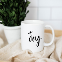 Load image into Gallery viewer, Joy mug with font choices