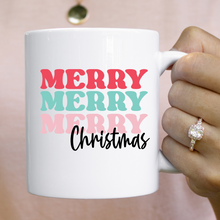 Load image into Gallery viewer, Christmas collection: Merry Merry Merry Christmas mug