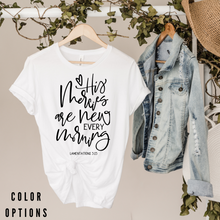 Load image into Gallery viewer, His Mercies are New Every Morning Unisex short sleeve T-Shirt