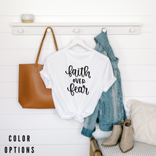 Load image into Gallery viewer, Faith over Fear Unisex short sleeve T-Shirt