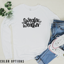 Load image into Gallery viewer, Fall collection: Sweater weather Unisex Long Sleeve T-shirt