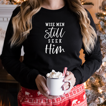 Load image into Gallery viewer, Christmas collection: Wise Men Still Seek Him Unisex Long Sleeve T-shirt