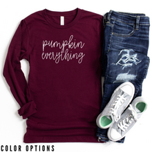 Load image into Gallery viewer, Fall collection: pumpkin everything Unisex Long Sleeve T-shirt