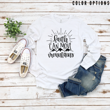 Load image into Gallery viewer, Faith can move mountains Unisex Long Sleeve T-shirt
