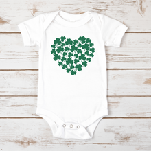 Load image into Gallery viewer, St. Patrick's Day Collection: Shamrock Baby short sleeve one piece