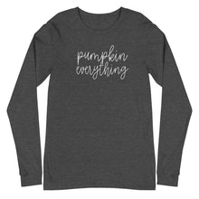 Load image into Gallery viewer, Fall collection: pumpkin everything Unisex Long Sleeve T-shirt