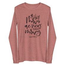 Load image into Gallery viewer, His mercies are new every morning Unisex Long Sleeve T-shirt