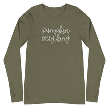 Load image into Gallery viewer, Fall collection: pumpkin everything Unisex Long Sleeve T-shirt