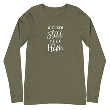 Load image into Gallery viewer, Christmas collection: Wise Men Still Seek Him Unisex Long Sleeve T-shirt