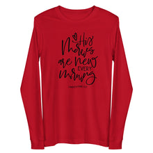 Load image into Gallery viewer, His mercies are new every morning Unisex Long Sleeve T-shirt