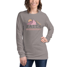 Load image into Gallery viewer, Faith can move mountains Unisex Long Sleeve T-shirt