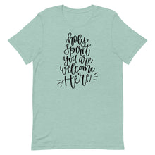 Load image into Gallery viewer, Holy Spirit You are welcome here Unisex short sleeve T-Shirt
