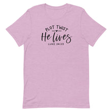 Load image into Gallery viewer, Easter Collection: Plot Twist He lives Unisex short sleeve T-shirt