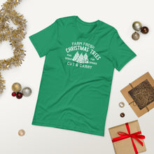 Load image into Gallery viewer, Christmas collection: Farm Fresh Christmas Trees Unisex Short Sleeve T-Shirt