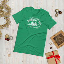 Load image into Gallery viewer, Christmas collection: Farm Fresh Christmas Trees Unisex Short Sleeve T-Shirt