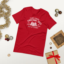 Load image into Gallery viewer, Christmas collection: Farm Fresh Christmas Trees Unisex Short Sleeve T-Shirt