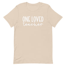 Load image into Gallery viewer, Teacher Collection: One Loved Teacher Unisex Short Sleeve T-shirt