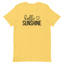 Load image into Gallery viewer, Summer Collection: Hello Sunshine Unisex short sleeve T-shirt