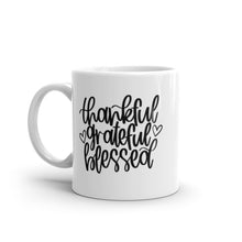Load image into Gallery viewer, Fall collection: Thankful grateful blessed mug