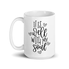 Load image into Gallery viewer, It is well with my soul mug with one design choice