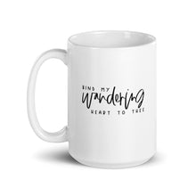 Load image into Gallery viewer, Bind my wandering heart to thee mug with one design choice