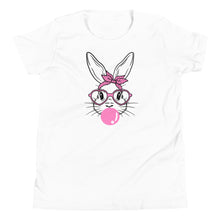 Load image into Gallery viewer, Easter Collection: Bunny Blowing Bubbles Youth Short Sleeve T-Shirt