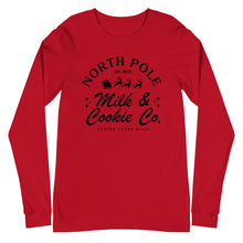 Load image into Gallery viewer, Christmas collection: Milk &amp; Cookies  Unisex Long Sleeve T-shirt
