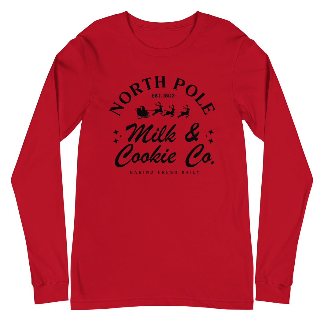 Christmas collection: Milk & Cookies  Unisex Long Sleeve T-shirt