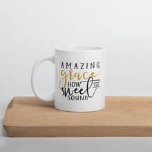 Load image into Gallery viewer, Amazing Grace mug with one design choice
