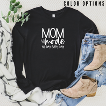 Load image into Gallery viewer, Mom mode everyday Unisex Long Sleeve T-shirt
