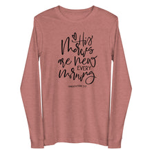 Load image into Gallery viewer, His mercies are new every morning Unisex Long Sleeve T-shirt
