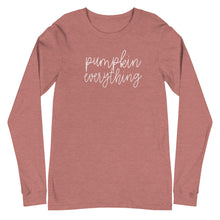 Load image into Gallery viewer, Fall collection: pumpkin everything Unisex Long Sleeve T-shirt
